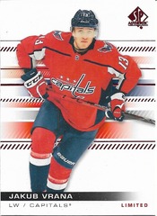 2019-20 SP Authentic Limited Red Jakub Vrana #29 Capitals